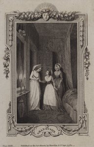 Scène uit De geschiedenis van Sir Charles Grandison, door Samuel Richardson