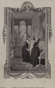 Scène uit De geschiedenis van Sir Charles Grandison, door Samuel Richardson