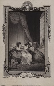 Scène uit De geschiedenis van Sir Charles Grandison, door Samuel Richardson