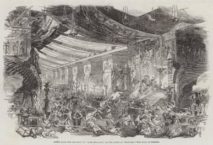 Scène uit de tragedie van "Sardanapalus," in het Princess
