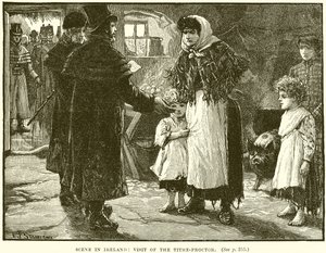 Scène in Ierland: Bezoek van de tiende-proctor door English School