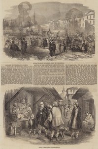 Scènes in Constantinopel (gravure) door English School