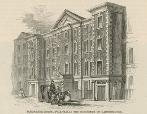 Schomberg House, Pall Mall, Londen, de residentie van Thomas Gainsborough