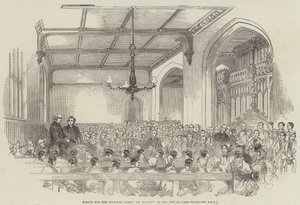 School voor de behoeftige blinden, examen van de leerlingen door English School