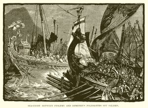 Zeeslag tussen Ptolemaeus en Demetrius Poliorcetes bij Salamis