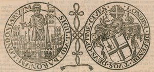 Zegel van de Corporation of London door English School