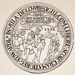 Zegel van Louth Grammar School, 1552