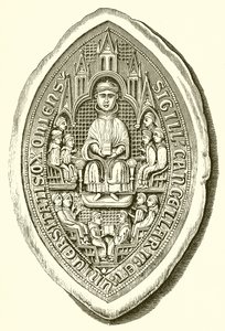 Zegel van de Universiteit van Oxford, ca. 1300 door English School
