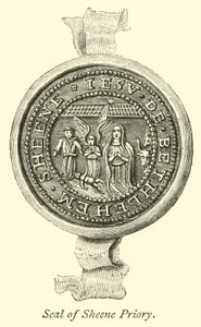 Zegel van Sheene Priory door English School