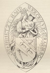Zegel van de metselaars van Straatsburg, 1524, uit 
