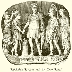Septimius Severus en zijn twee zonen
