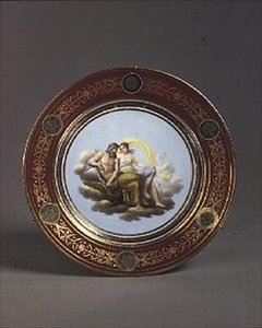 Sevres schaal met Thetis en Jupiter, door Robert Adams, begin 19e eeuw door English School