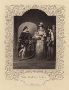 Shakespeare: Twee edellieden van Verona, Act IV, Scene 4 door English School