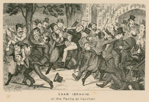 Sham Ibrahim of de Pacha in Vauxhall-tuinen, Londen