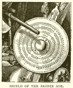 Schild uit de Bronstijd (gravure) door English School