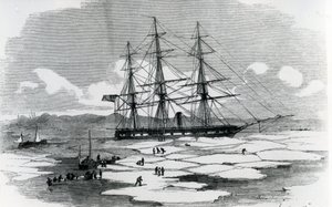 Schip dat de Noordpool verkent