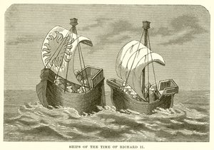 Schip uit de tijd van Richard II door English School