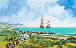 Schepen arriveren