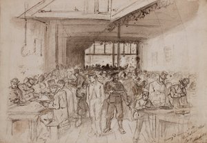 Penny diner bij de Australian Meat Company, c.1860 door English School