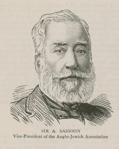Sir A Sassoon, Vicevoorzitter van de Anglo-Joodse Vereniging door English School