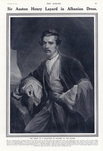 Sir Austen Henry Layard in Albanese kleding