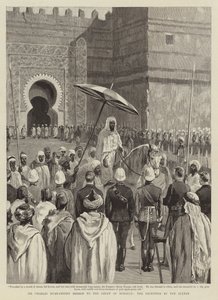 Missie van Sir Charles Euan-Smith naar het hof van Marokko, de ontvangst door de sultan