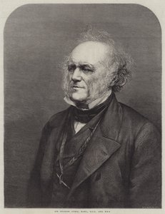 Sir Charles Lyell, baronet, DCL en FRS (gravure) door English School
