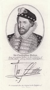Sir Christopher Hatton, Lord Chancellor van Engeland en favoriet van koningin Elizabeth I