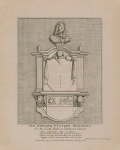 Monument van Sir Edward Wynter, aan de Zuidmuur in Battersea Kerk