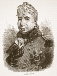Sir Eyre Coote, illustratie uit Cassells Geïllustreerde Geschiedenis van India door James Grant, uitgegeven 1879