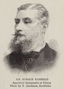 Sir Horace Rumbold (gravure) door English School