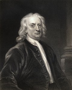 Sir Isaac Newton (1642-1727) uit Gallery of Portraits, gepubliceerd in 1833 door English School