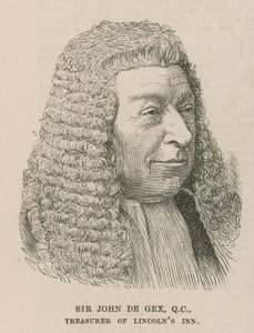 Sir John de Gex, penningmeester van Lincolns Inn door English School