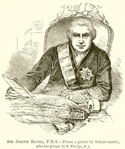 Sir Joseph Banks, P.R.S door English School