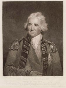Sir Ralph Abercromby, Ridder van het Bad, ca. 1800 (stippelgravure) door English School