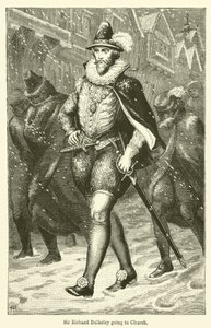 Sir Richard Bulkeley gaat naar de kerk