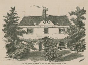 Het huisje van Sir Richard Steele, Haverstock Hill door English School
