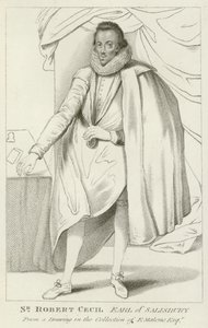 Sir Robert Cecil, Graaf van Salisbury door English School