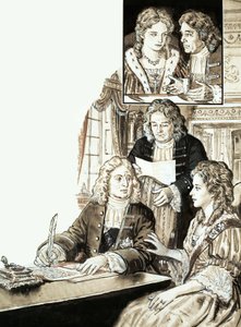Sir Robert Walpole en koning George II