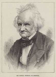 Sir Samuel Bignold, uit Norwich (gravure) door English School
