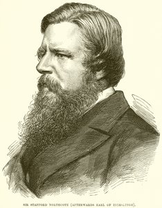Sir Stafford Northcote (later Graaf van Iddesleigh) door English School