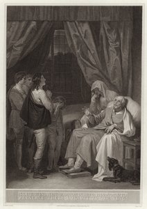Sir Thomas Windham vermaant zijn zonen om trouw te blijven aan de koning