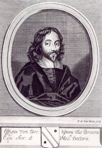 Sir Thomas Browne (1605-82), gegraveerd door Frederick Hendrick van Hove