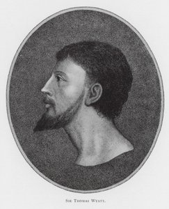 Sir Thomas Wyatt (litho) door English School