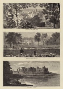 Sir Walter Scott eeuwfeest (gravure) door English School