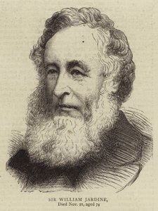 Sir William Jardine (gravure) door English School