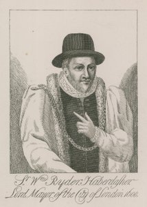 Sir William Ryder, hoedenmaker, Lord Mayor van Londen, 1600 door English School
