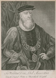 Sir Wolstan Dixie, Lord Mayor van Londen, 1585 door English School