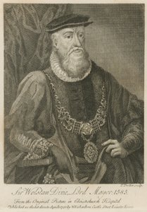 Sir Wolstan Dixie, Lord Mayor van Londen, 1586 door English School