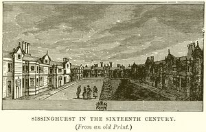 Sissinghurst in de zestiende eeuw door English School